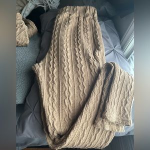 Knitted leggings and matching crop top!